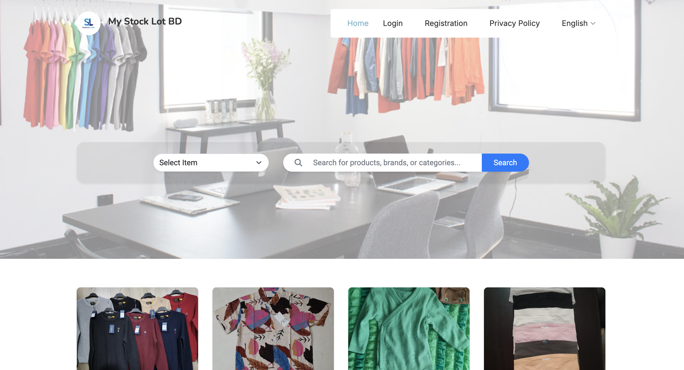 My Stock Lot BD Website Screenshot